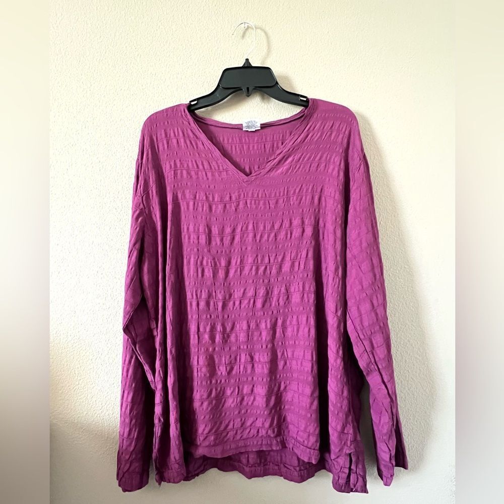 CP Shades V Neck Long Sleeve Top